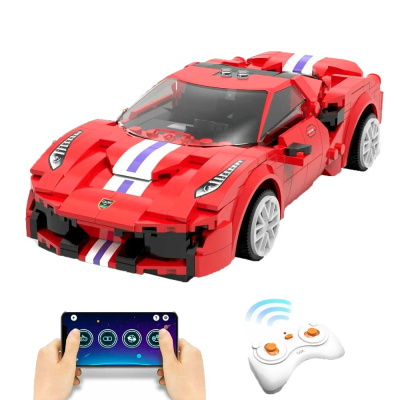 Конструктор CaDа радиоуправляемый автомобиль Ferrari 488 306 деталей Double Eagle C51072W 1
